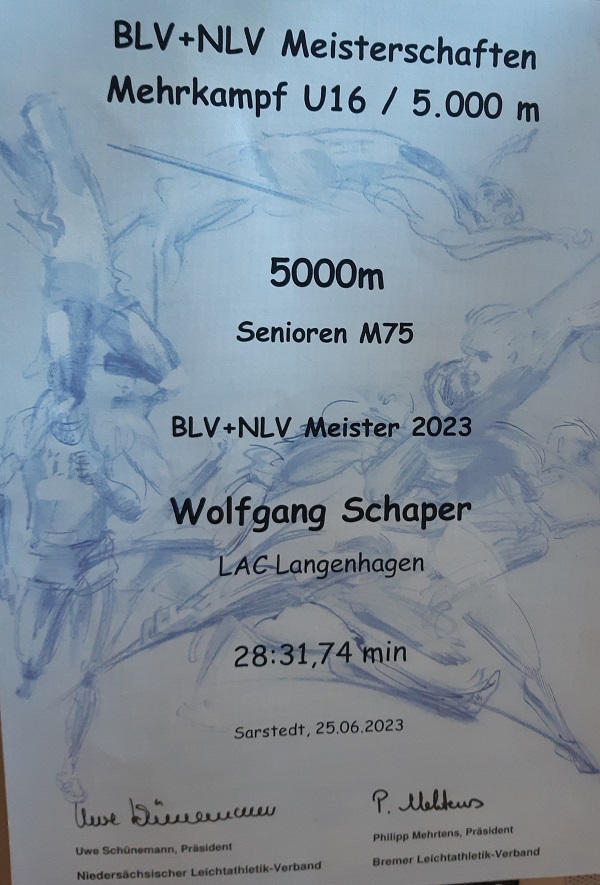 Wolfgang Schaper 5000m NLV Meister kl